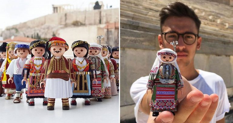 21χρονος Έλληνας ντύνει φιγούρες Playmobil με παραδοσιακές ελληνικές φορεσιές